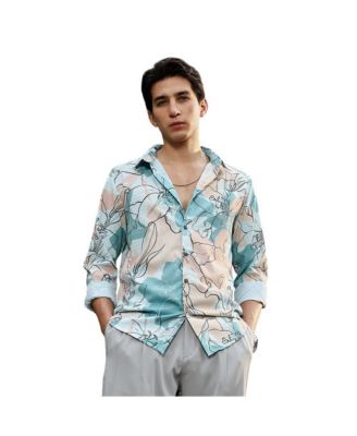 Men's Botanical-Outline Imprint Shirt