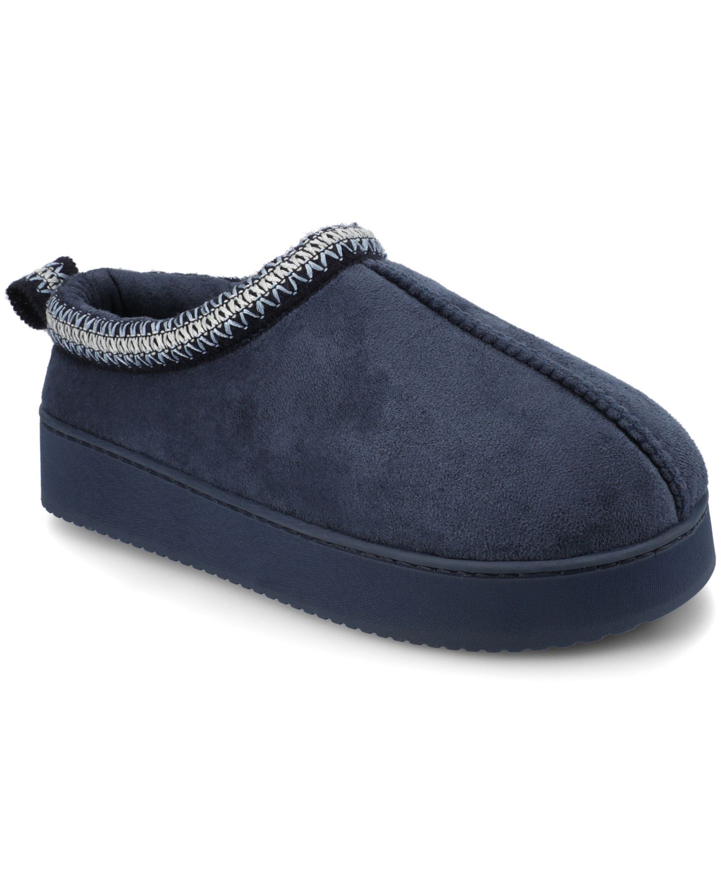 Женские сабо Journee Collection Connway Slip-On Clog Slippers, цвет: Тёмно-синий — фото 1