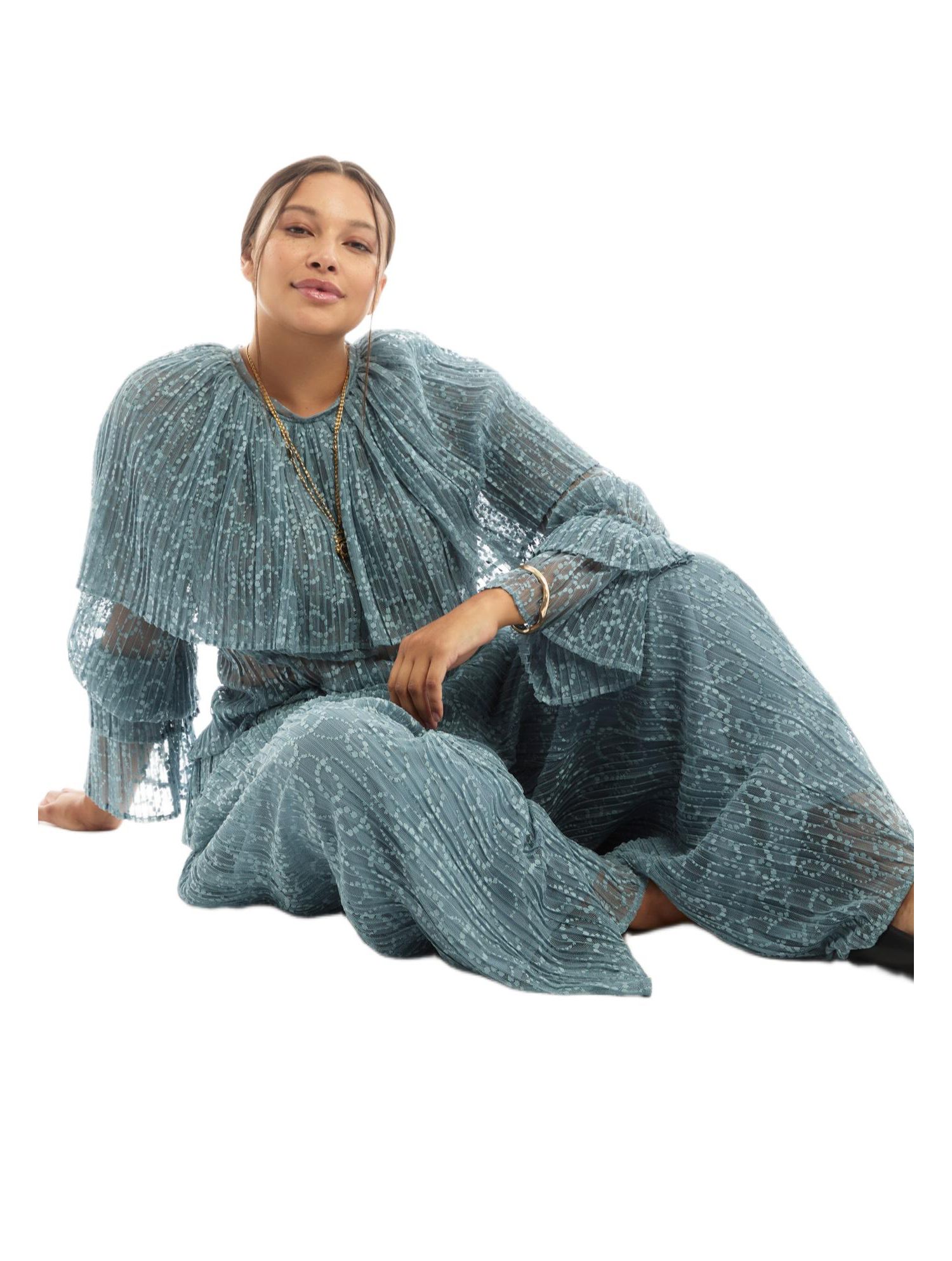 Women's June and Vie Lace Wide-Leg Pants
