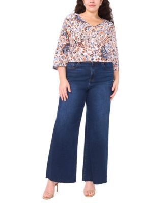 Plus Size V-Neck Top