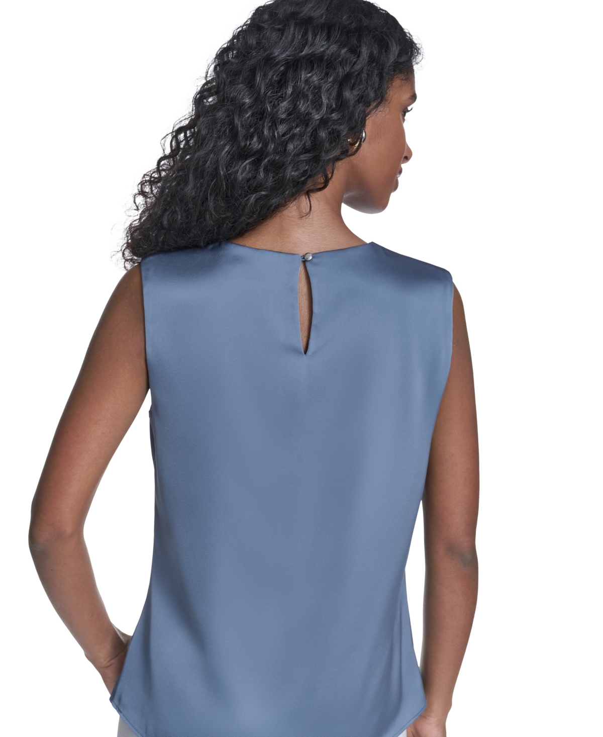 Calvin Klein Women's Solid Sleeveless Crewneck Top