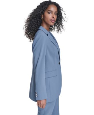 Women's Scuba Crepe One-Button Jacket