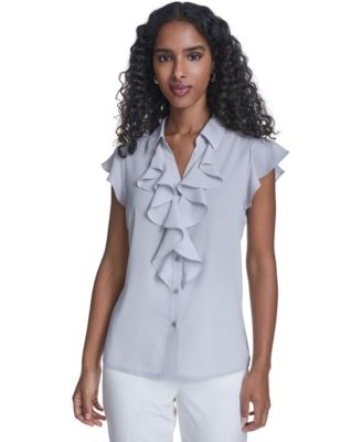 Women's Solid Short-Sleeve Top