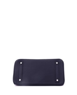 Birkin 30 Handbag Verso Togo with Palladium Hardware