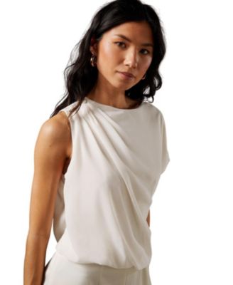 Women's One Shoulder Drape Jumpsuit