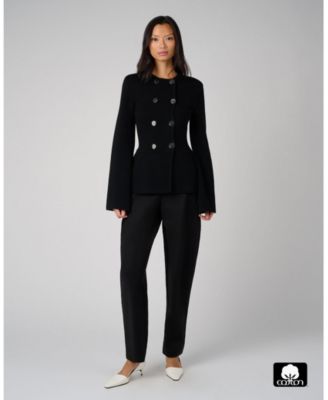 Women's Cinched Waist Peplum Sweater