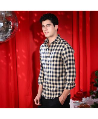 Men's Buff Beige Buffalo Relaxed Shirt