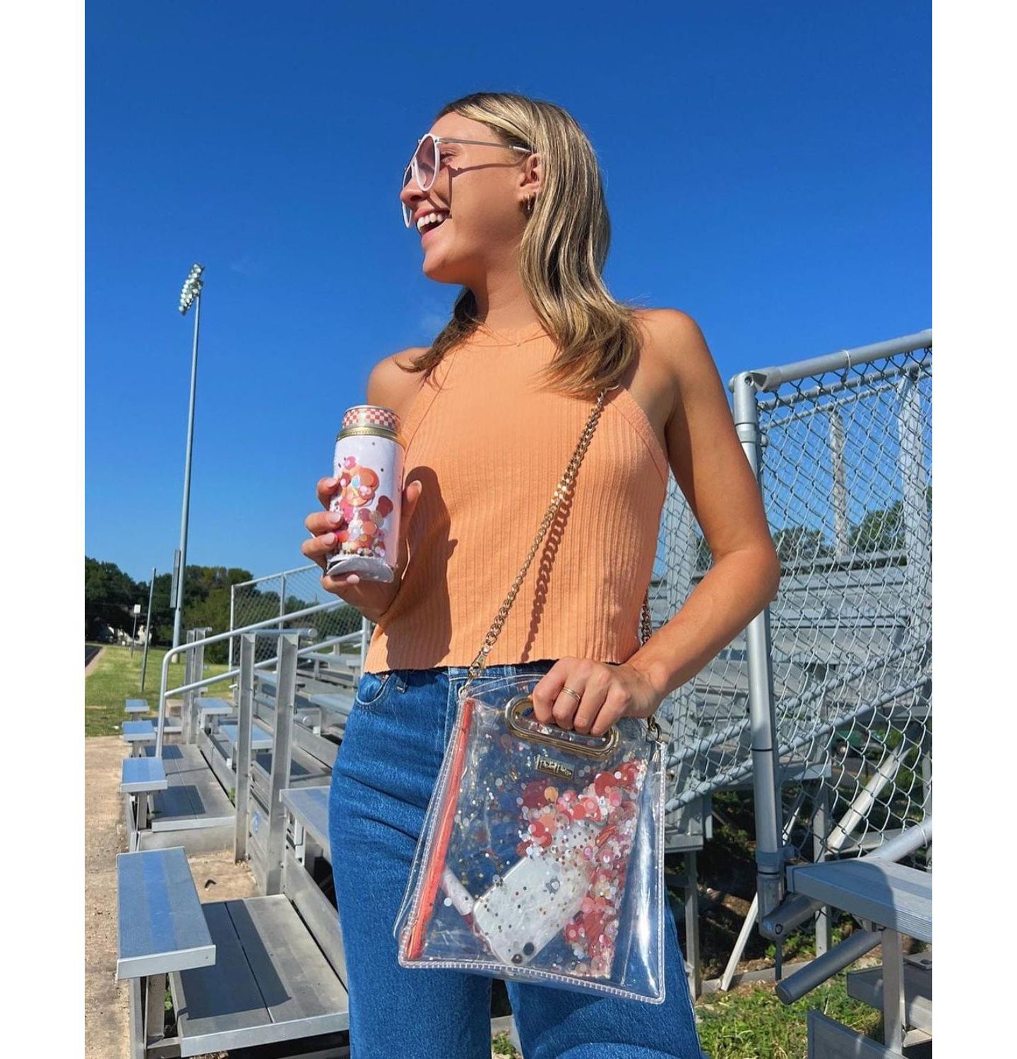Женская сумка Packed Party Clear Stadium Crossbody Bag Women Fashion Clear Purse or Handbag Trendy Look for Ladies at Work Travel and Game Day Cooper Crossbody, цвет: Прозрачный — фото 3