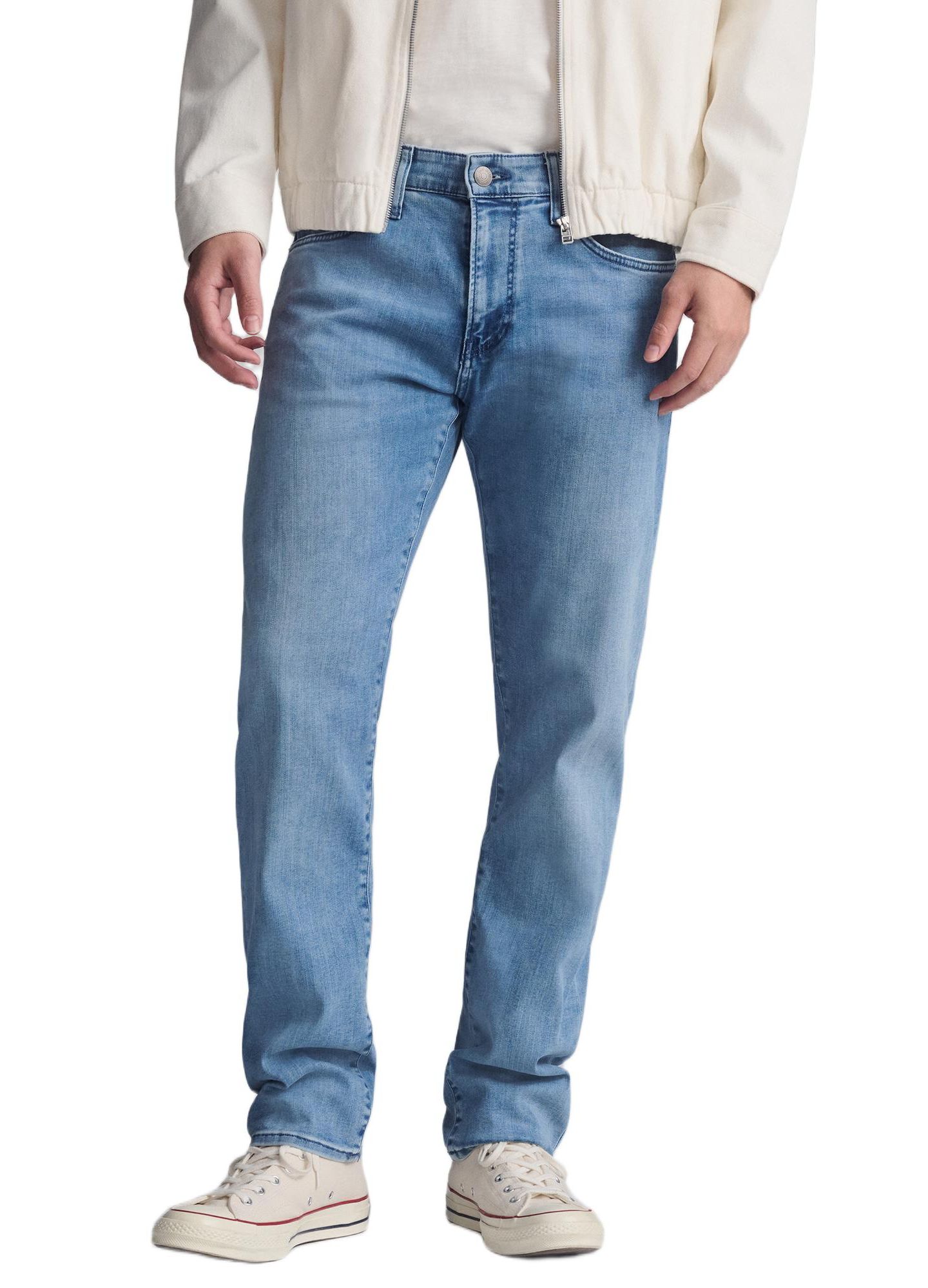 Мужские джинсы Mavi Jeans Mavi Jake Slim Leg In Light Tonal Brushed Supermove, цвет: Светлый синий — фото 1
