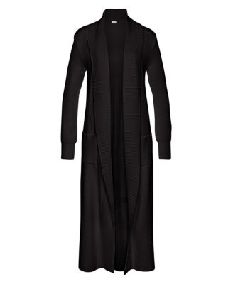 Women's Long Length Knit Cardigan With Pockets