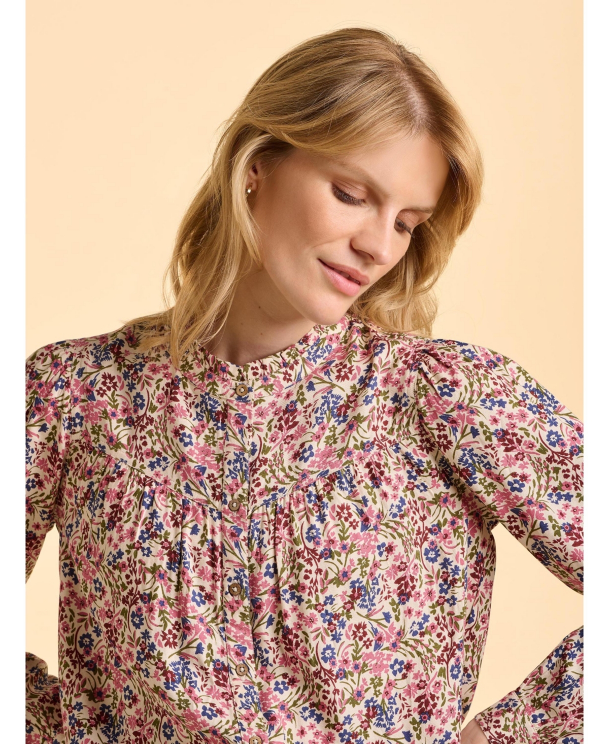 Brakeburn Women's Ellise Long Sleeve Round Neck Shirt