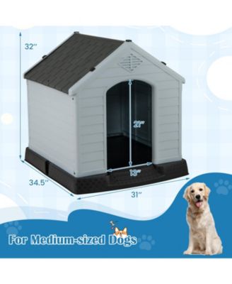Dog House Pet Puppy Shelter Waterproof Indoor/Outdoor Ventilate