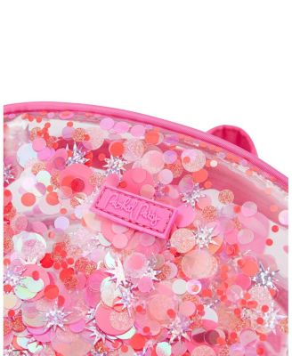 Sweet Tart Pink Confetti Backpack Women's Fashion Shoulder Clear Book Bag Trendy Confetti Look for Work and Travel (Pink - Sweet Tart