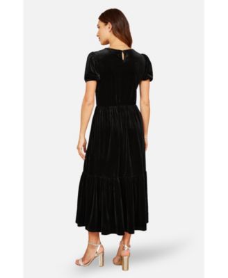 Women's Velvet Midi Dress