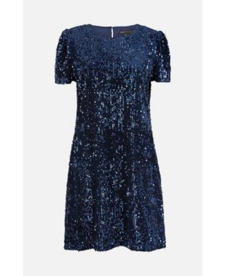 Women's Sequin Tunic Mini Dress