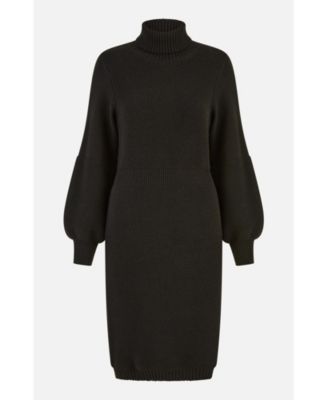 Women's Roll Neck Knitted Dress