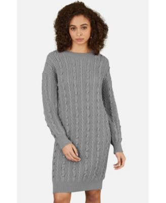 Women's Cable Knit Tunic Dress