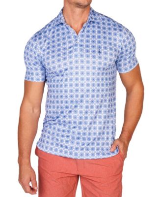 Men's Mediterranean Tile Performance Polo.