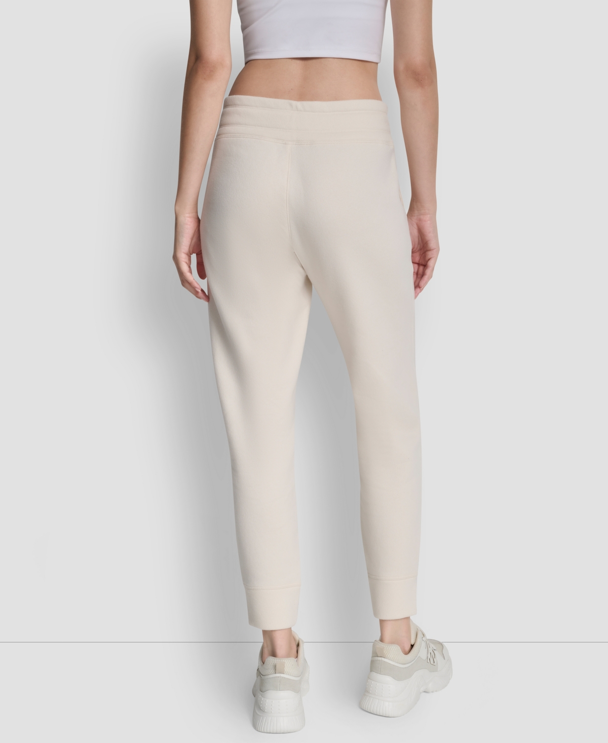 Dkny Women's Metallic Bubble Slim Fit Jogger Pants