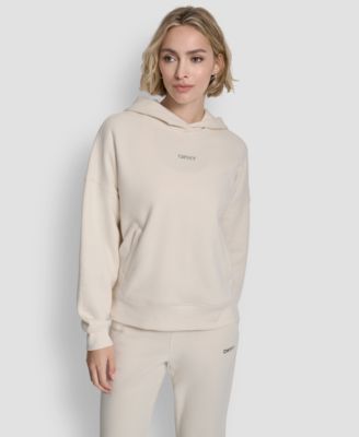 Women's Metallic Bubble Logo Drop Shoulder Pull-On Hoodie