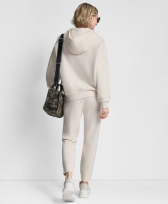 Women's Metallic Bubble Logo Drop Shoulder Pull-On Hoodie