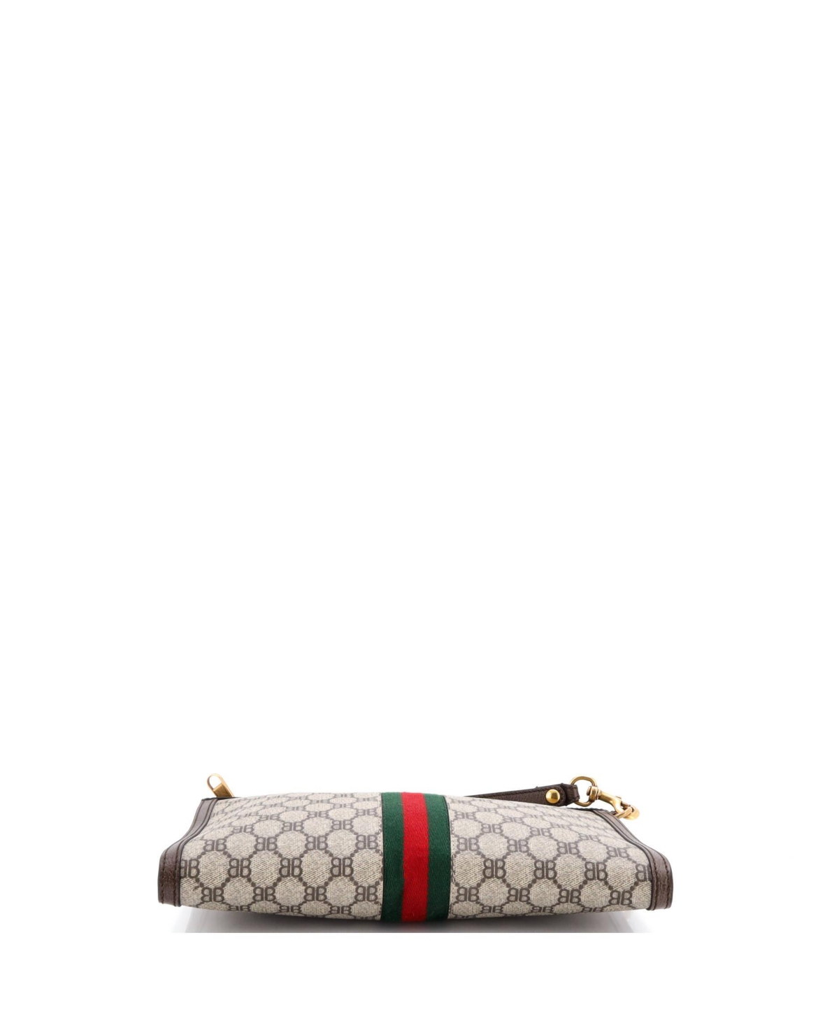 Pre-Owned Balenciaga x Gucci The Hacker Project Web Wristlet Clutch Bb Coated Canvas