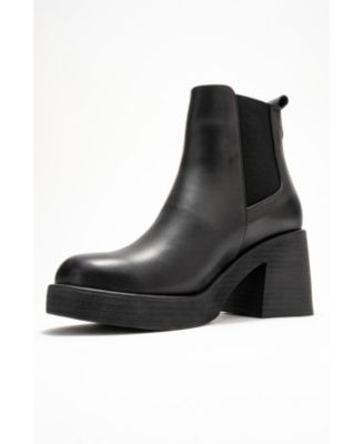 Forever & Always Women's Shoes Lysa Leather Platform Boot