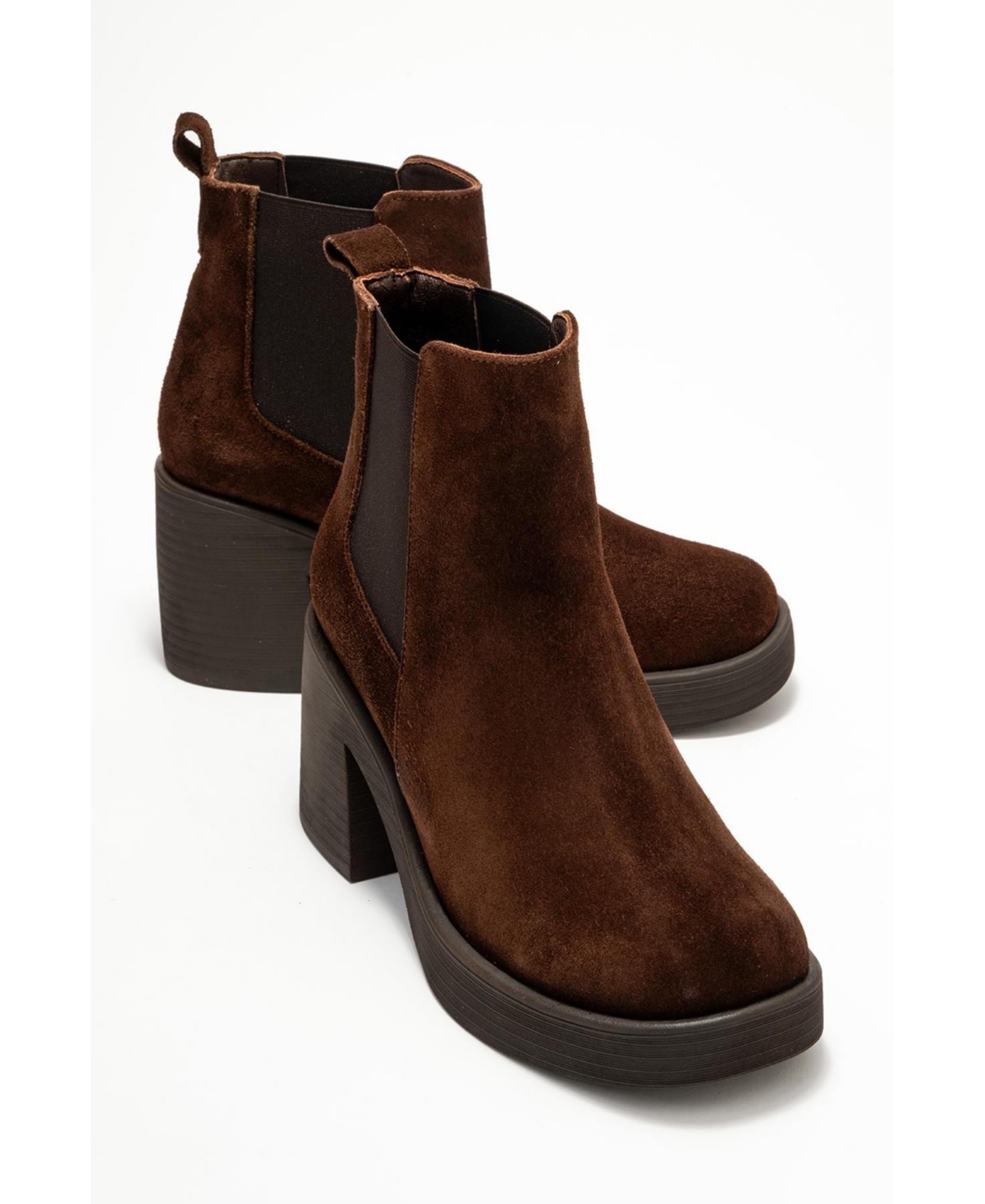 Forever & Always Women's Shoes Lysa Leather Platform Boot