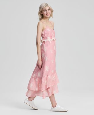 Women's Embroidered High-Low Maxi Dress, Macy's Exclusive