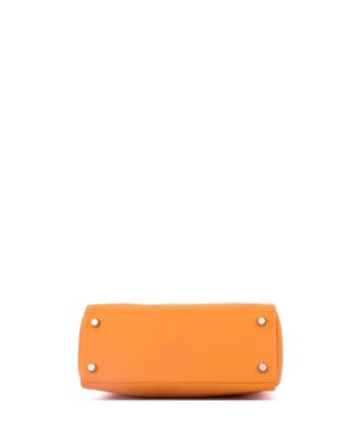 Kelly 25 Handbag Orange Swift with Palladium Hardware