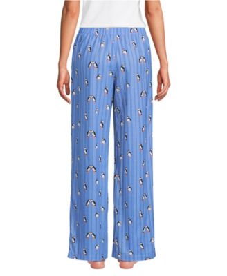 Women's Flannel Wide Leg Sleep Pants
