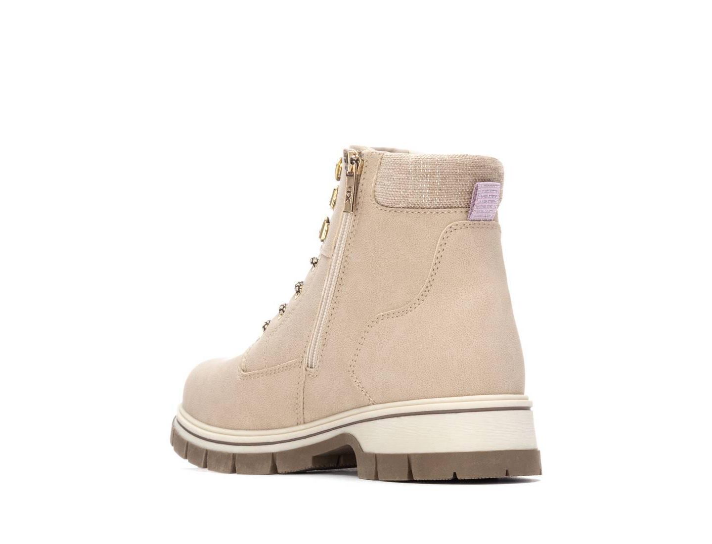 Женские ботинки XTI Ankle Combat Booties, цвет: Бежевый — фото 3