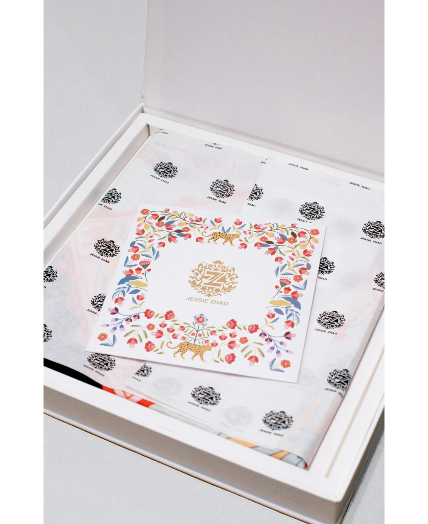 Festival Flora Double Sided Silk Scarf