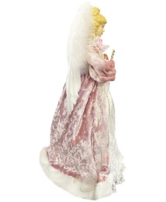 16" Mauve Victorian Angel Tree Topper