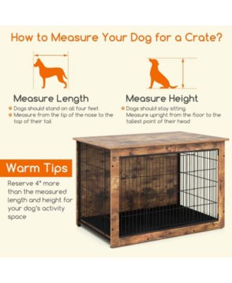 Dog Crate Furniture for Medium/Large Dogs 39'' Indoor Pet House Side End Table