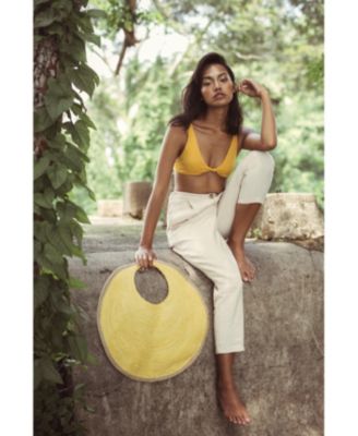 SOLO Citroen Jute Bag in Yellow