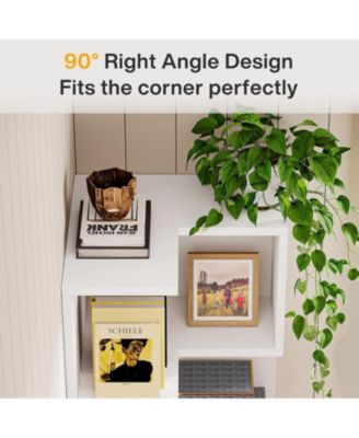 5-Tier Kitchen Pantry with 2 Drawers, Kitchen Cabinet with Storage, White