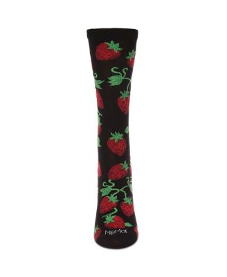 Women's Strawberry Vines Crew Socks