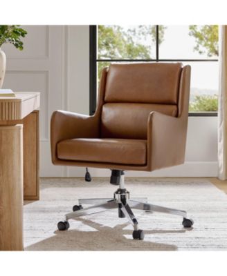 Zaysean Modern Faux Leather Tilting Executive Office Chair