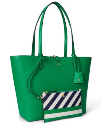 Faux-Leather Reversible Tote Bag