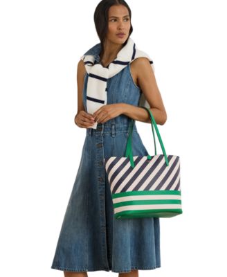 Faux-Leather Reversible Tote Bag