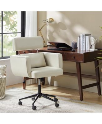 Norven 25.5'' W Modern Tilting Office Chair with Adjustable Backrest