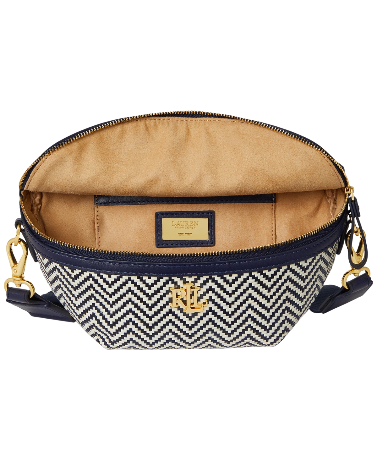 Lauren Ralph Lauren Marcy Herringbone Woven Small Belt Bag