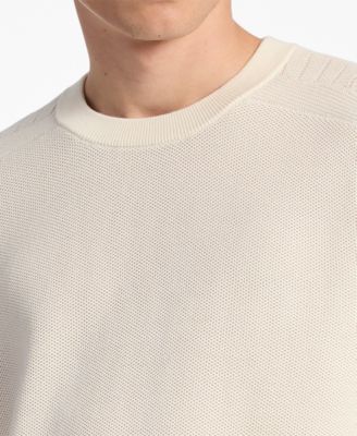 Men's Mouline Textured Crewneck Sweater