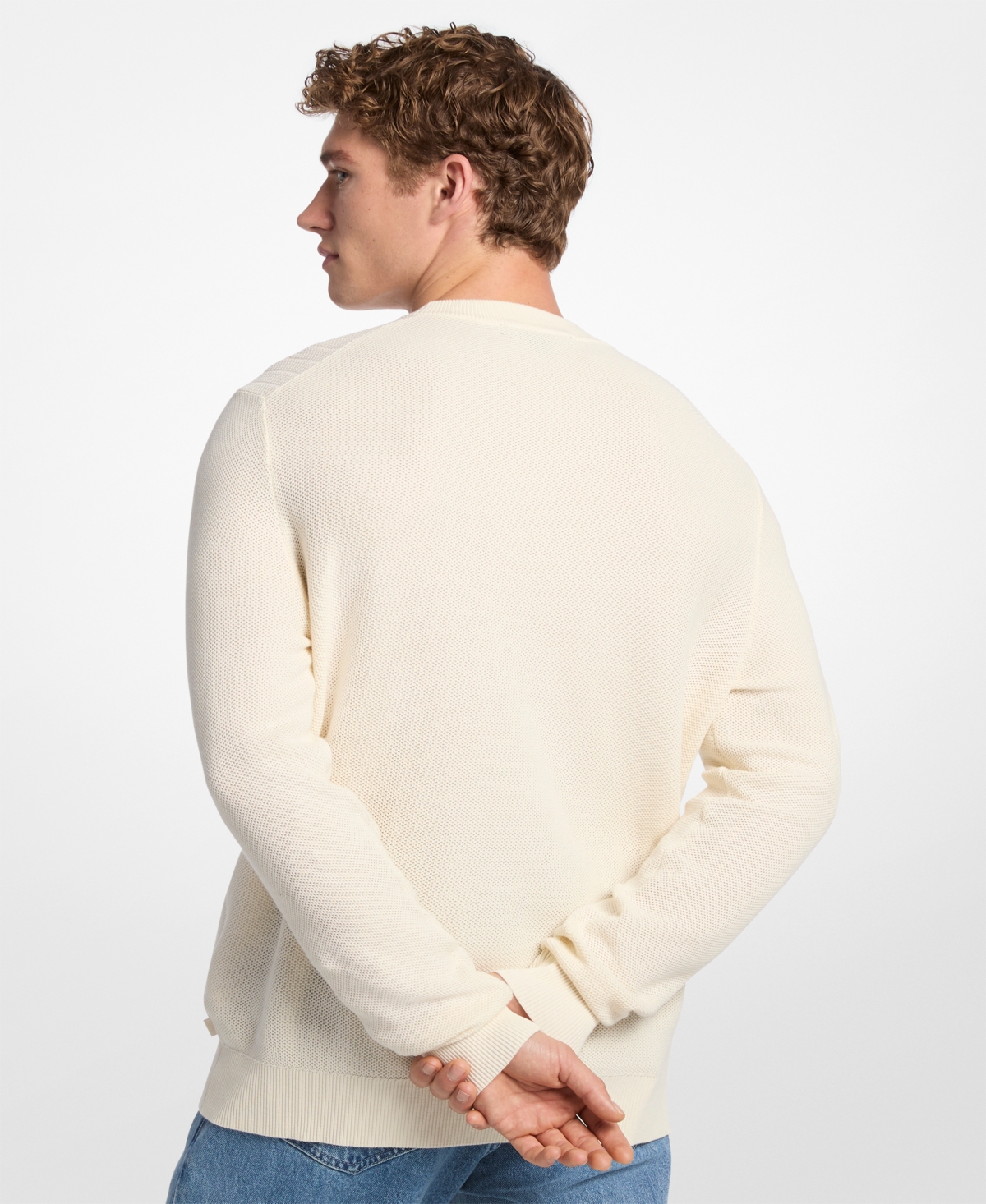 Michael Kors Men's Mouline Textured Crewneck Sweater