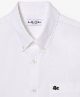 Men's Regular-Fit Logo Linen Shirt