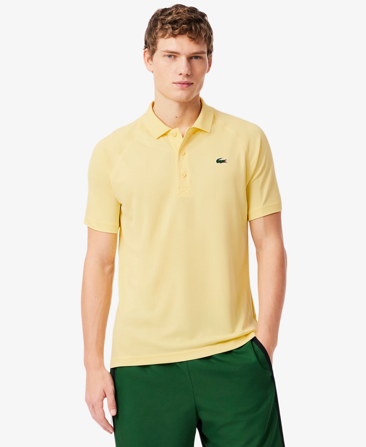 Men's Lacoste Breathable Run-Resistant Interlock Polo Shirt
