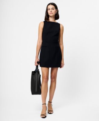 Women's Collared Sleeveless Mini Dress