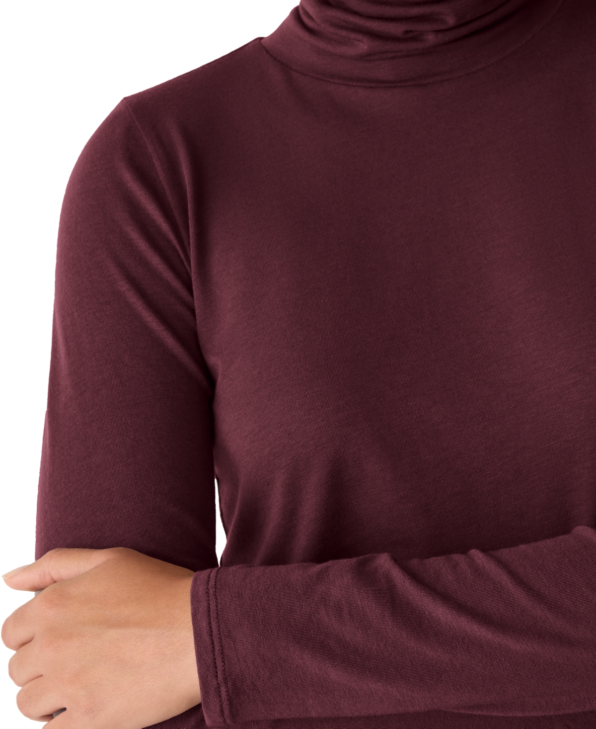 Eileen Fisher Women's Turtleneck Sweater, Regular And Plus In Burgundy