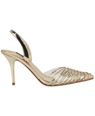 Women's Pemma Woven Slingback Stiletto Pumps